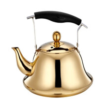Gold 3L Stainless Steel Whistling Tea Kettle for Stovetop, Fast Boil, Ergonomic Handle