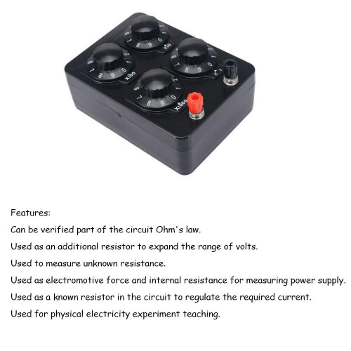 0-9999 Ohm Simple Resistance Box Precision Variable Decade Resistor Teaching Inst ent 2