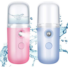 2Pcs Mini Travel Steamer Cordless USB Charging 30ml Water Tank Rapid Heating 1 Hour Handheld Garment Steamer