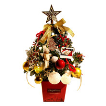 Perfect Festive Gift, Mini Christmas Tree with Pre-Lit Artificial Tree, Diy Holiday Ornaments for Christmas Celebration, Multicolor 50Cm Pvc, Exquisit