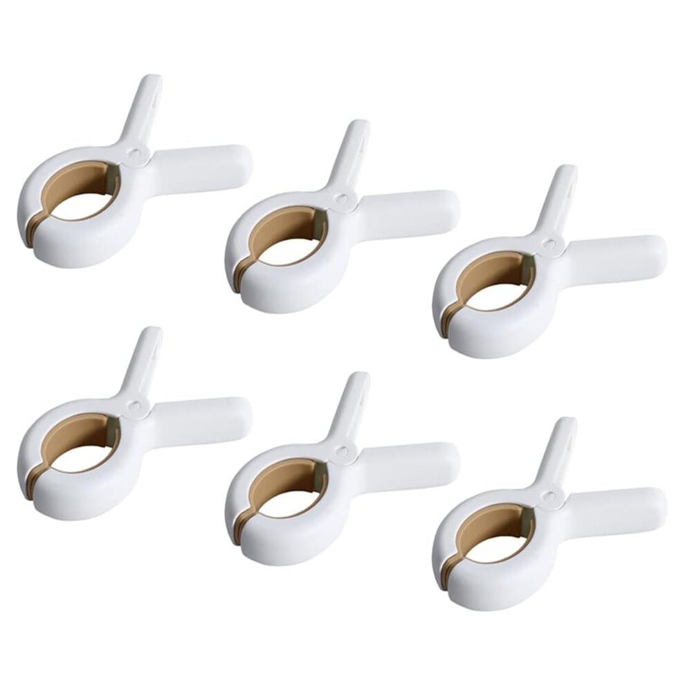 Heavy Duty Beach Towel Clips, Plastic Clothespins With Premium Material For Secure Outdoor Use, Non-Slip Silicone Pad Prevents Slippage, 6Pcs 9454554870175