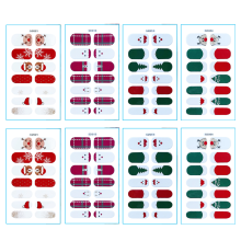 Nagelwraps voor dames en meisjes, zelfklevende nagelstrips met kerstthema, verkrijgbaar in vele kerstdesigns, geschikt voor professioneel of