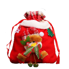 Bolsas de regalo navideñas con cordón, material de franela suave y duradero, bolsas reutilizables y fabulosas con diseños en 3D para tus