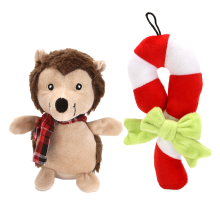 Weihnachtsspielzeug für Hunde, Quietschspielzeug, Plüschtier mit quietschendem Bauch, hochwertige Materialien für eine sichere und fröhliche