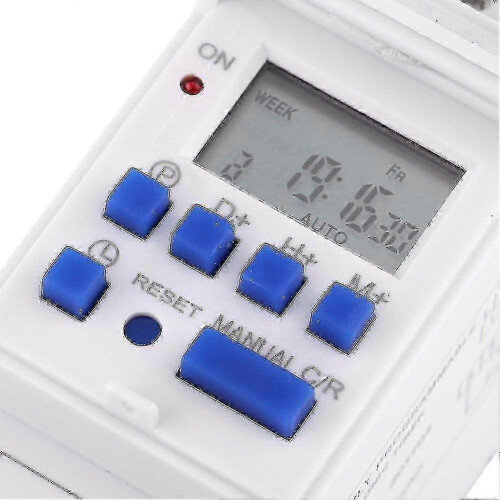 LCD Digital Timer Switch - Weekly Programmable Electronic Relay for 220V 2
