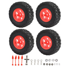 Rodas e pneus de alta qualidade para buggy off-road RC, fabricados com material premium, resistentes e compatíveis com aço inoxidável, conjunto de