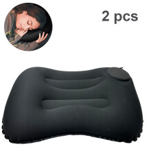 Komprimierbares, kompaktes, aufblasbares Kissen, ergonomische Unterstützung, leicht, tragbar, sauber und hygienisch – ideal zum Wandern und