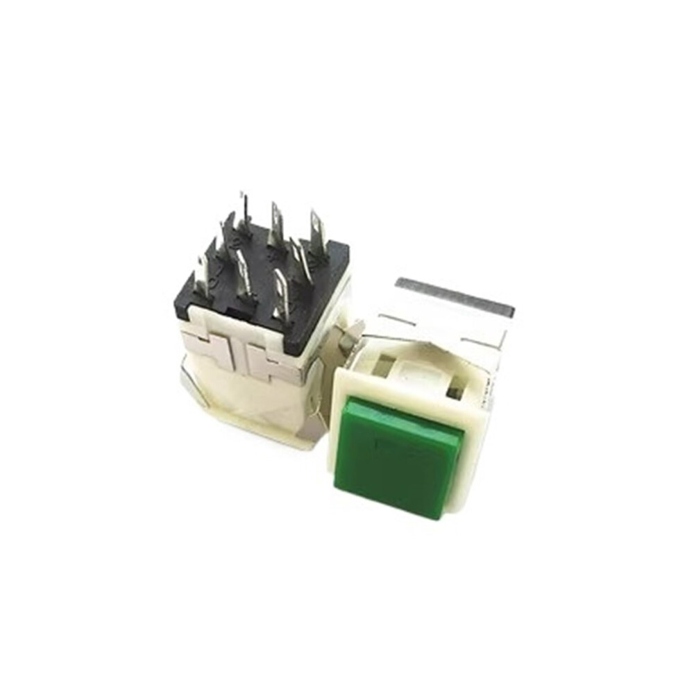 17Mm Square Push Button Switch Kd221 Green Led Lockable 3V 8Pin 9001264580803