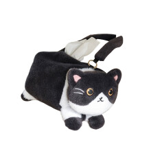 Couvercle de boîte à mouchoirs en peluche douce avec un look-1