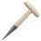 Bulb Planter with Wooden Handle, Cone Shaped Garden Tool with RustResistant Chrome Tip 1