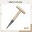 Bulb Planter with Wooden Handle, Cone Shaped Garden Tool with RustResistant Chrome Tip 3