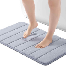 Maskinvaskbart tæppe, skylignende komfortbademåtte i memory foam med ekstra blødt absorberende badeværelsestæppe, hurtigttørrende bademåtter,