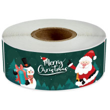 Etikettenrolle für Weihnachtsumschläge, Weihnachtsaufkleber mit Motiven von Freude, Frieden und Liebe, rote Weihnachtsfolienklebefolie,