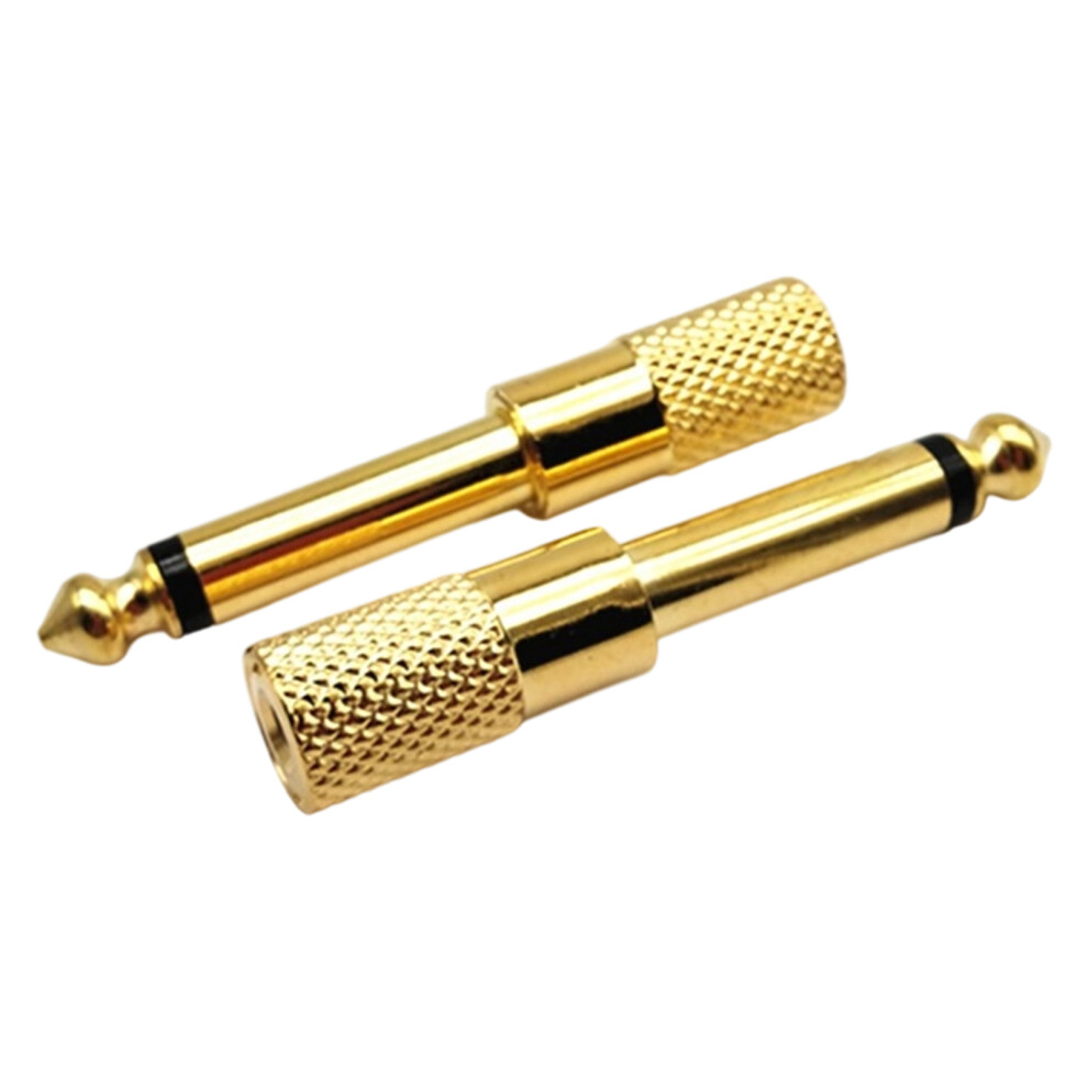 Zinc Alloy Audios Connectors 6.5Mm To 3.5Mm Female Male-1 Gold 7709000220595