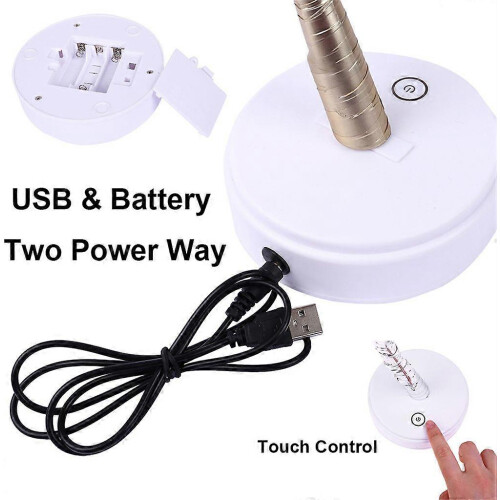 108 LED Firefly Tree String Lights Artificial Fairy Tree USB Battery Powered Touch Switch White Warm Light 1