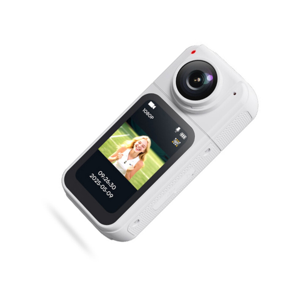 1080P Body Camera With Video Recording Support 180 Degree- White 7709000220977