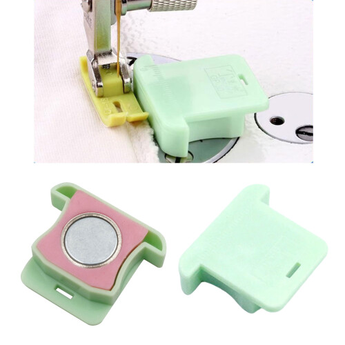 Colorful Plastic Magnetic Seam Guide Adjustable Sewing-Yellow 2