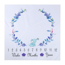Elefanten Muster Neugeborenen Baby Milestone Tuch
