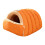 Warm Pet Shelter Offering Half Closed Structure for-Orange M 1
