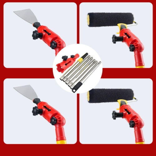 7m Adjustable Paint Roller Extension Pole with Telescopic MultiAngle Handle for  Walls and Ceilings 2