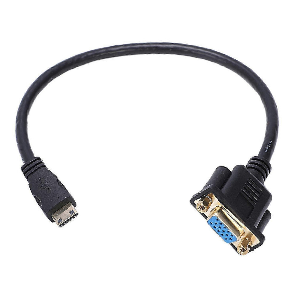 Mini Hdmi To Vga Converter For Laptop Projector Connection 1Ft 6935161350692