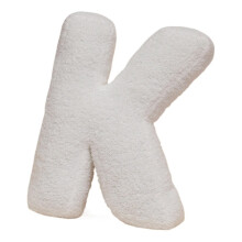 40cm Alphabet Plush Pillow Soft Decorative Cushion for Sofa Bed Kids Room Decor (K)