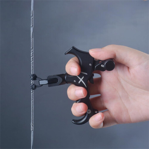 Compound Bow Release Aid with Adjustable ThreeFinger Grip for Archery Hunting and Target Shooting 1