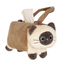 Belle boîte à mouchoirs en peluche pour le rangement suspendu-2