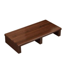Wooden Entryway Step Stool with Low Footrest for Easy Climbing, Durable Compact Design, 60x30x15cm