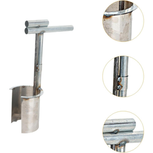 Long Handle Bulb Planter Tool with Ergonomic Grip Durable Metal Garden Hole Digger 1
