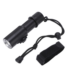 LED ubåtlys dykkelommelykt med IPX8 vanntetthet, oppladbart batteri, drevet av kompakt aluminiumslegering, justerbar lyskilde