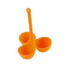 Silicone Egg Boiler Moulds with Textured Surface for Cooking on Pots and Pans