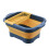 Portable Sink with Large Capacity Foldable Vegetable Basket and Drainage for Kitchen, Blue 1