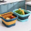 Portable Sink with Large Capacity Foldable Vegetable Basket and Drainage for Kitchen, Blue 2