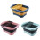 Portable Sink with Large Capacity Foldable Vegetable Basket and Drainage for Kitchen, Blue 4