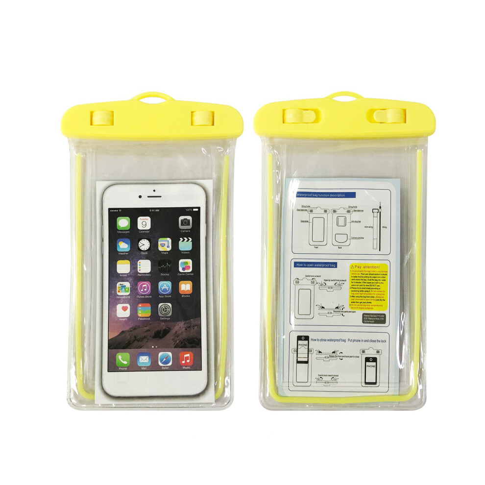 Waterproof Phone Pouch Ipx8 Rated Underwater Dry Bag Case Easy Lock Heavy Duty Waterproof Cellphone Protector For Iphone Samsung Galaxy With Adjustabl 9088816606945