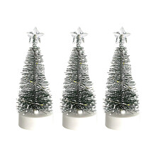 Radiant Multi-Color LED Lit Pine Trees, Pre-lit Tabletop Trees For Unforgettable Christmas Moments