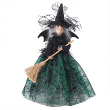 Halloweenska dekorácia s čarodejnicou, elegantná a tajomná, párty darčeky na stolové dekorácie, vhodné na vnútornú nočnú moru pred