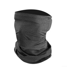 Ice Silk Motorcycle Neck Scarf with UV Sun Protection for Summer Outdoor Sports Dark Gray