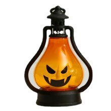 Zvláštne a zábavné dekorácie, bezpečná a prenosná vintage halloweenska lampa s blikajúcim LED svetlom, ideálna na vnútorné aj vonkajšie