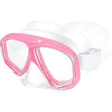 Masque de plongée avec tuba pour enfants, lunettes de natation incassables en polycarbonate avec protection UV antibuée et protection nasale souple