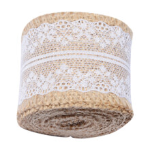 Artigianato fai da te, elegante nastro rustico in juta per composizioni floreali e decorazioni per feste di matrimonio, 2 rotoli di nastro in juta