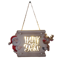 Letrero luminoso navideño Keepsake, decoración ecológica para el nuevo hogar, luz blanca cálida suave que funciona con pilas, decoraciones