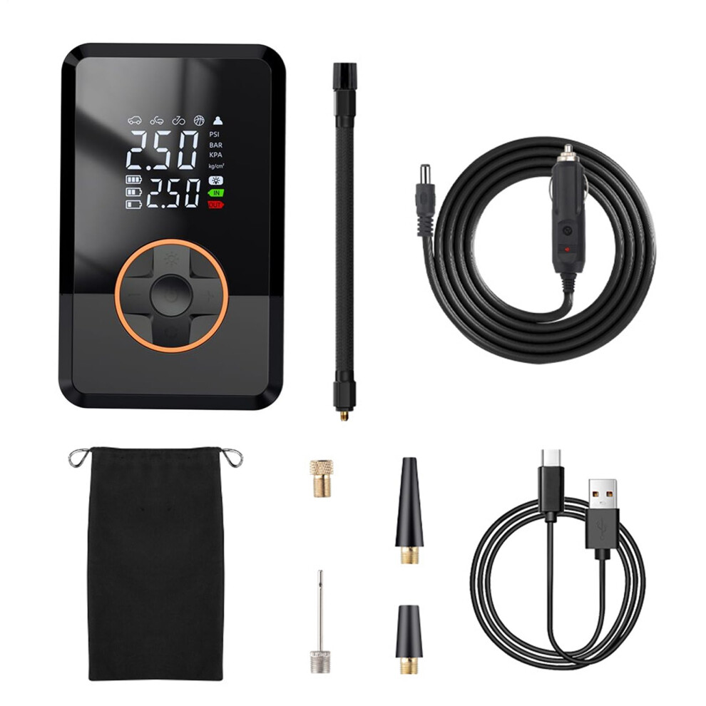 Portable Air Compressor 130 Psi Led Tire Inflator For Car Motorcycle Bike Truck Balloons 9001264583156
