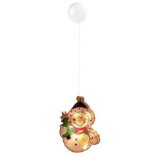 Soporte de ventosa para vitrina, luces colgantes 3D para decoración navideña, perfecto para dormitorio, árbol de Navidad, ventana, mesa (C)