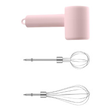 Rechargeable Cordless Electric Hand Mixer 3 Speed with 2 Stainless Steel Whisks for Baking