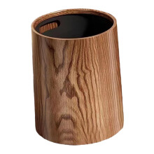 Rustic Trash Can Vintage Metal Waste Bin Decorative for Kitchen Bathroom Living Room Office