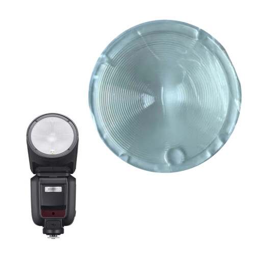 Leichter Blitzlicht-Diffusor, kratzfester Frontkopf aus Glas,-B 2