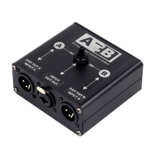 Professional 2 In 1 Out XLR Switching Box Gold Plateds Contacts