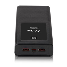 Kit de boîtier PowerBanks 20 000 mAh 22,5 W Charge rapide-Noir